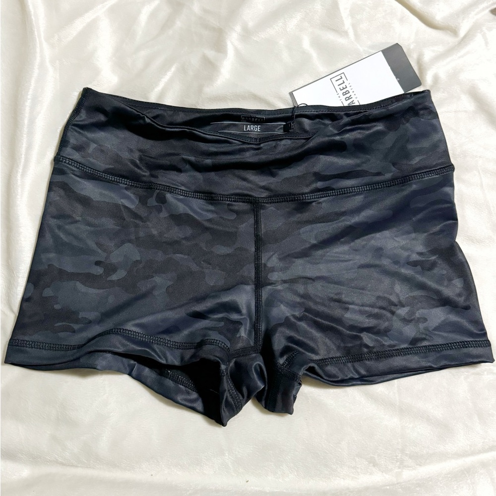 The Barbell Cartel camo shorts
